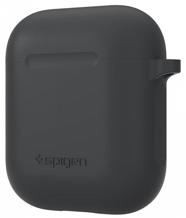 Чехол Spigen Silicone Case (066CS24811) для AirPods (Charcoal) купить в интернет-магазине icover