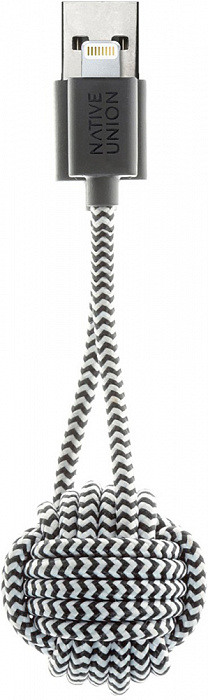 Кабель для iPod, iPhone, iPad Native Union KEY USB-Lightning Cable (Zebra) купить в интернет-магазине icover