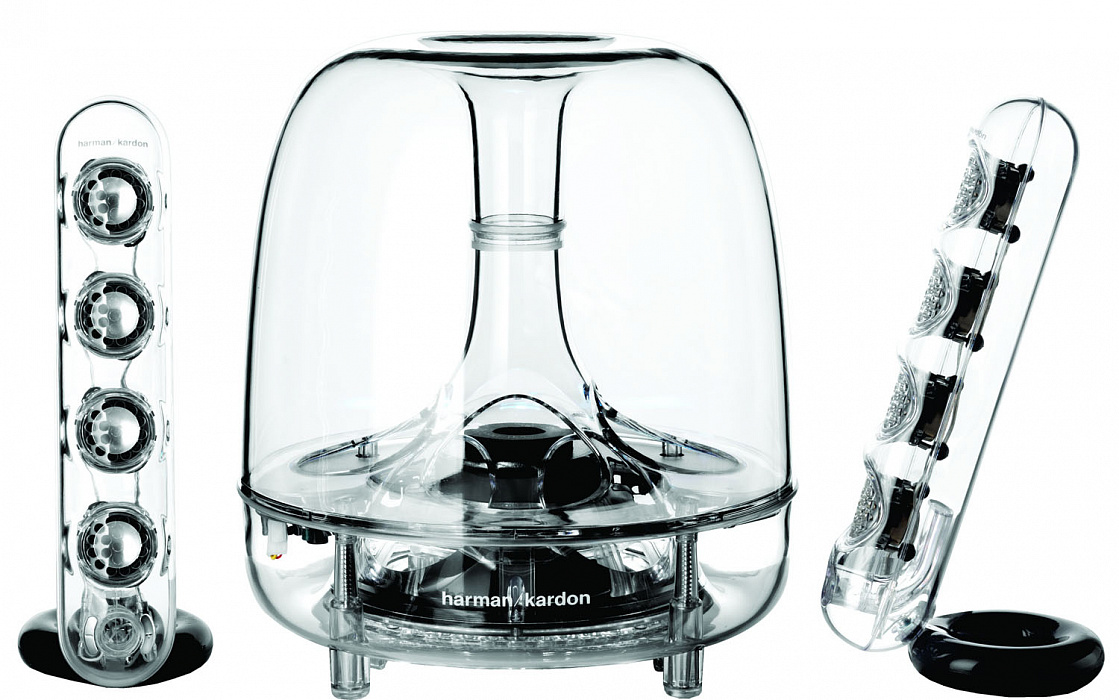 Беспроводная акустика Harman Kardon SoundSticks Wireless (Transparent) купить в интернет-магазине icover