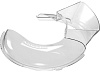 Пластиковый обод KitchenAid (5K7PS) для 5KSM7580XE, 5KSM7591XE (White) купить в интернет-магазине icover