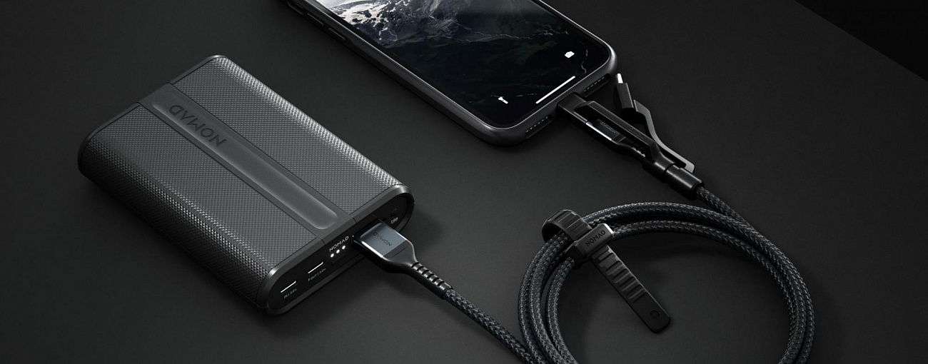 Кабель для iPod, iPhone, iPad Nomad Universal Kevlar USB-A to Lightning/USB-C/microUSB 1.5m (NM01012B00) купить в интернет-магазине icover