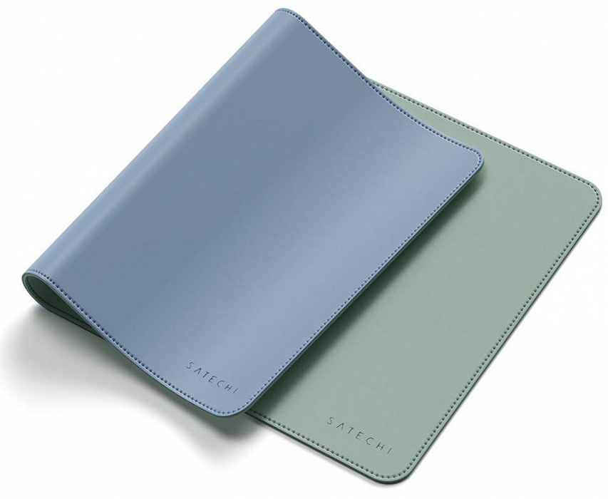 Коврик для мыши Satechi Dual Side Eco-Leather Deskmate ST-LDMBL (Blue/Green) купить в интернет-магазине icover