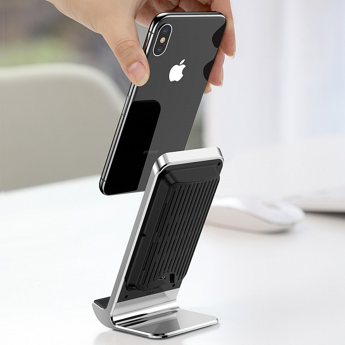 Беспроводное зарядное устройство Baseus Vertical Desktop WXLS-01 (Black) купить в интернет-магазине icover