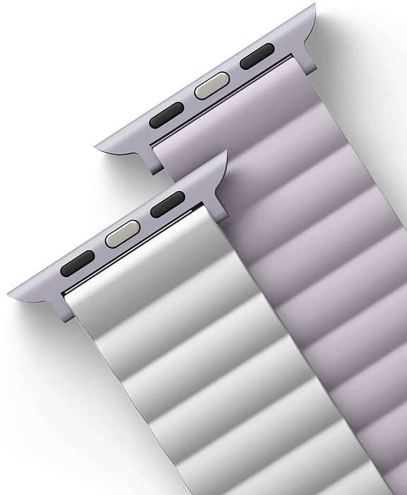 Ремешок Uniq Revix reversible Magnetic (45MM-REVLILWHT) для Apple Watch 42/44/45 mm (Lilac/White) купить в интернет-магазине icover