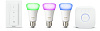 Комплект умных светодиодных ламп Philips Hue White and Color Ambiance E27 Starter Kit с пультом ДУ и блоком управления купить в интернет-магазине icover