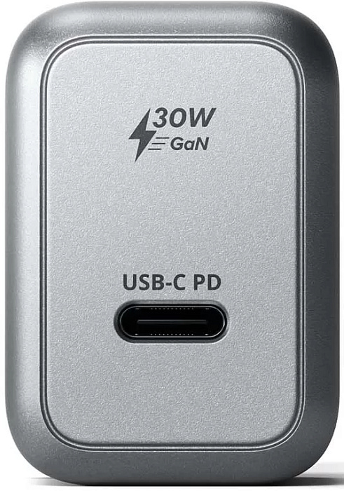 Сетевое зарядное устройство Satechi 30W USB-C GaN Wall Charger ST-UC30WCM-EU (Space Gray) купить в интернет-магазине icover