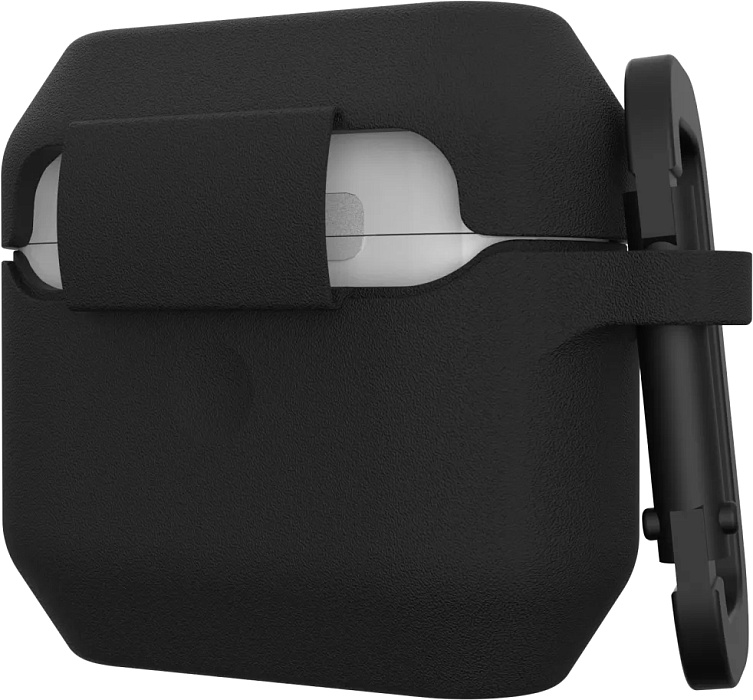 Чехол с карабином UAG Standard Issue Silicone_001 Case для AirPods 3 (Black) купить в интернет-магазине icover