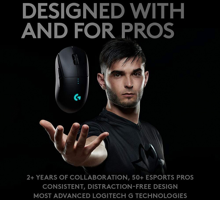 Игровая мышь Logitech G Pro Wireless (Black) купить в интернет-магазине icover