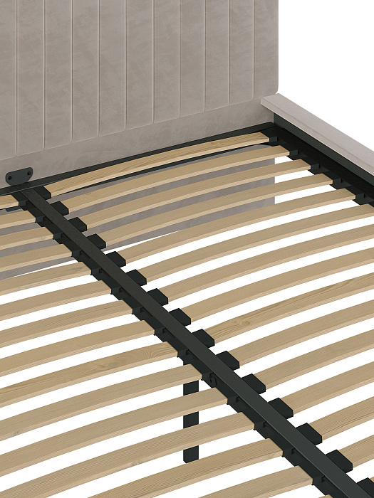 Кровать двуспальная RIDBERG LUGANO 160x200 Велюр NEO 03 (Biege) купить в интернет-магазине icover