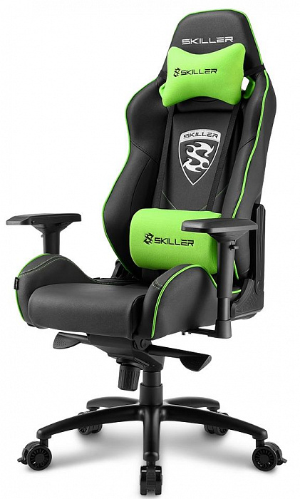 Игровое кресло Sharkoon Skiller SGS3 (Black/Green) купить в интернет-магазине icover