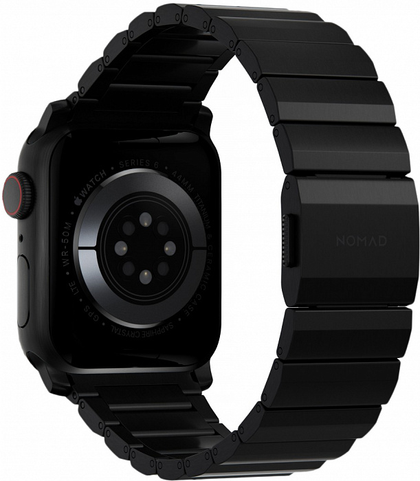 Ремешок Nomad Titanium Band v2 для Apple Watch Series SE/6/2/3/4 42/44 mm (Black) купить в интернет-магазине icover