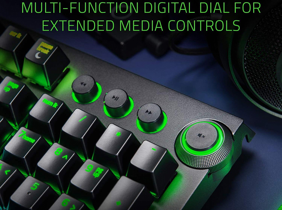 Игровая клавиатура Razer BlackWidow Elite Green Switch RZ03-02621100-R3R1 (Black) купить в интернет-магазине icover