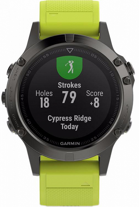 Спортивные часы Garmin Fenix 5 010-01688-02 (Slate Grey/Amp Yellow) купить в интернет-магазине icover