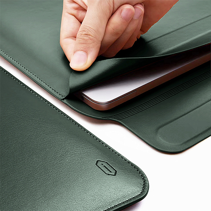 Чехол Wiwu Skin Pro Slim Stand Sleeve для MacBook Pro 16 (Midnight Green) купить в интернет-магазине icover