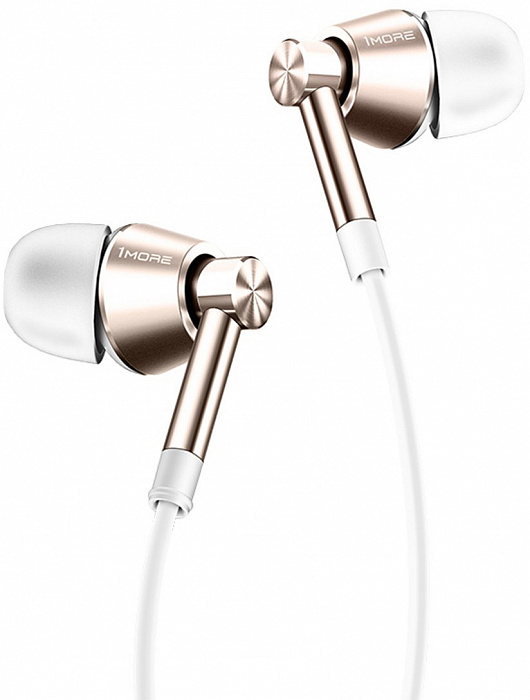 Наушники с микрофоном 1MORE Single Driver 1M301 (White/Gold) купить в интернет-магазине icover