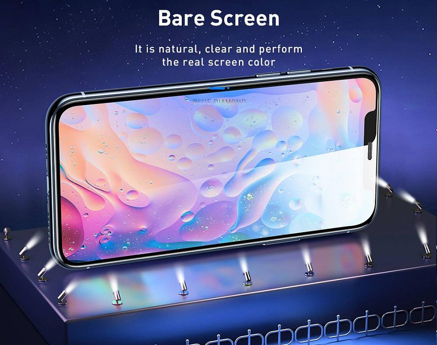 Защитное стекло Baseus Full-screen Curved Tempered Glass Screen Protector (SGAPIPH58-WD01) для iPhone X/Xs/11 Pro (Black) купить в интернет-магазине icover