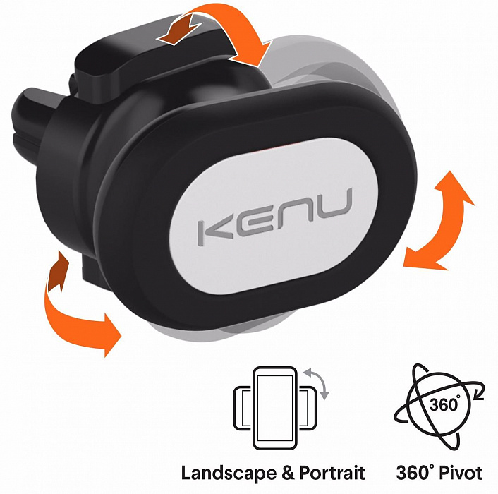 Автомобильный держатель Kenu Airframe Magnetic Car Vent Mount (Black) купить в интернет-магазине icover