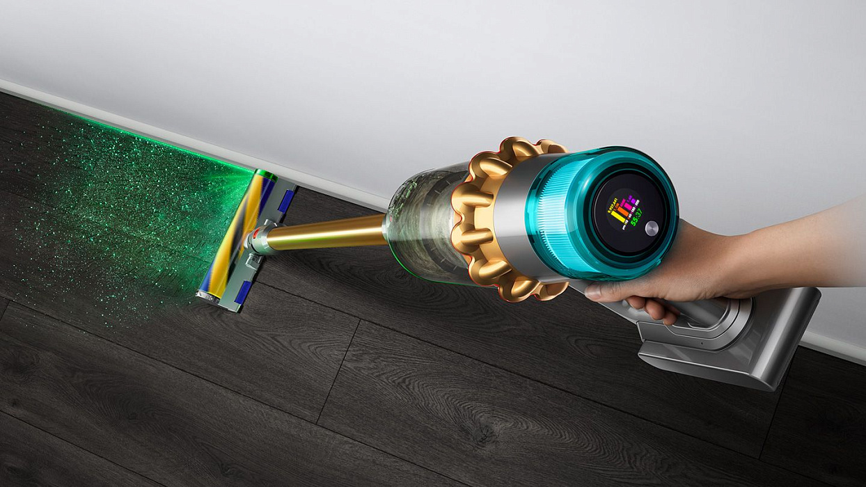 Беспроводной пылесос Dyson V15 Detect Absolute 447045-01 (Gold) купить в интернет-магазине icover