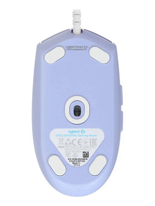 Мышь проводная Logitech G102 LIGHTSYNC 910-005857 (Lilac) купить в интернет-магазине icover