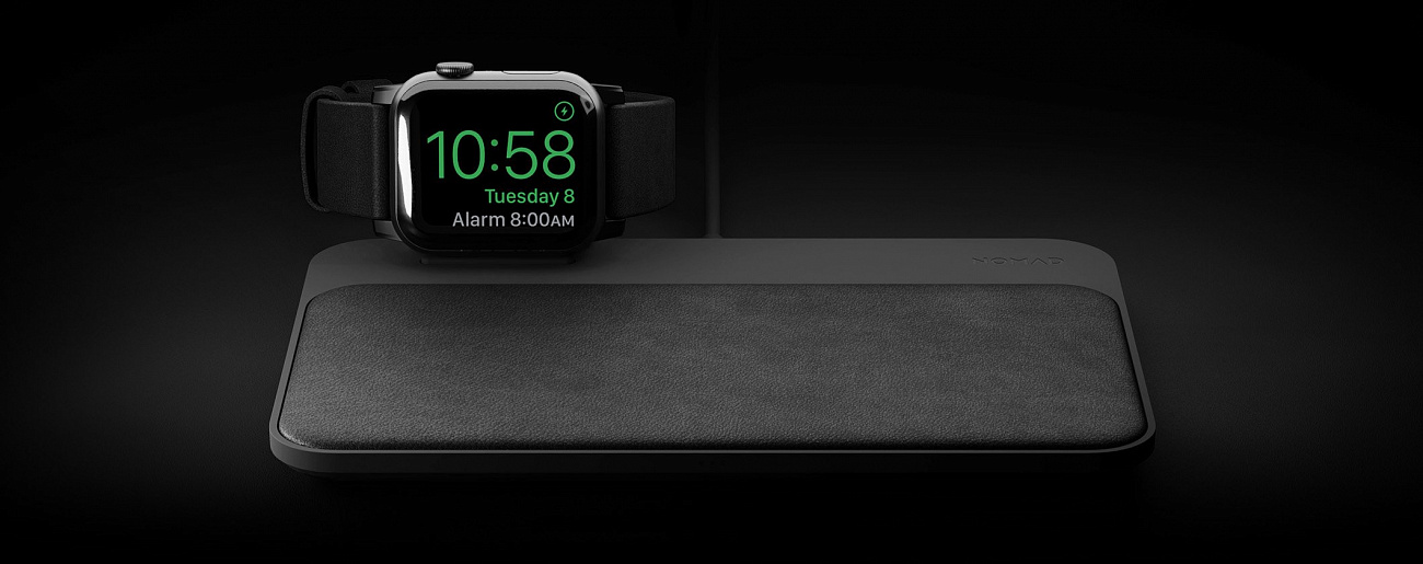 Беспроводное зарядное устройство Nomad Base Station Watch Edition (Black) купить в интернет-магазине icover