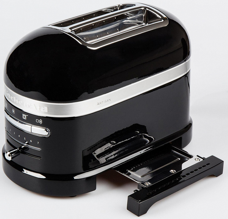 Тостер на 2 хлебца KitchenAid Artisan 2-Slice Automatic Toaster 5KMT2204EOB (Onyx Black) купить в интернет-магазине icover