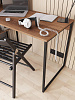 Стол-стеллаж лофт RIDBERG MEMPHIS (Dark Oak/Black) купить в интернет-магазине icover