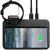 Беспроводное зарядное устройство Nomad Base Station Watch Edition (NM30045AA0) USB-C PD 18W (Black) купить в интернет-магазине icover