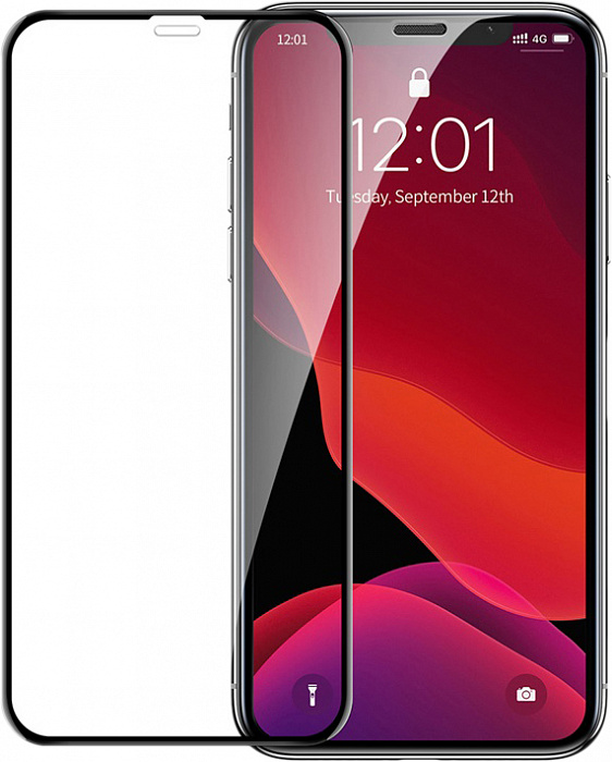 Защитное стекло Baseus 0.23mm Curved-screen Tempered (SGAPIPH61-APE01) для iPhone XR/11 (2 шт.)(Black) купить в интернет-магазине icover