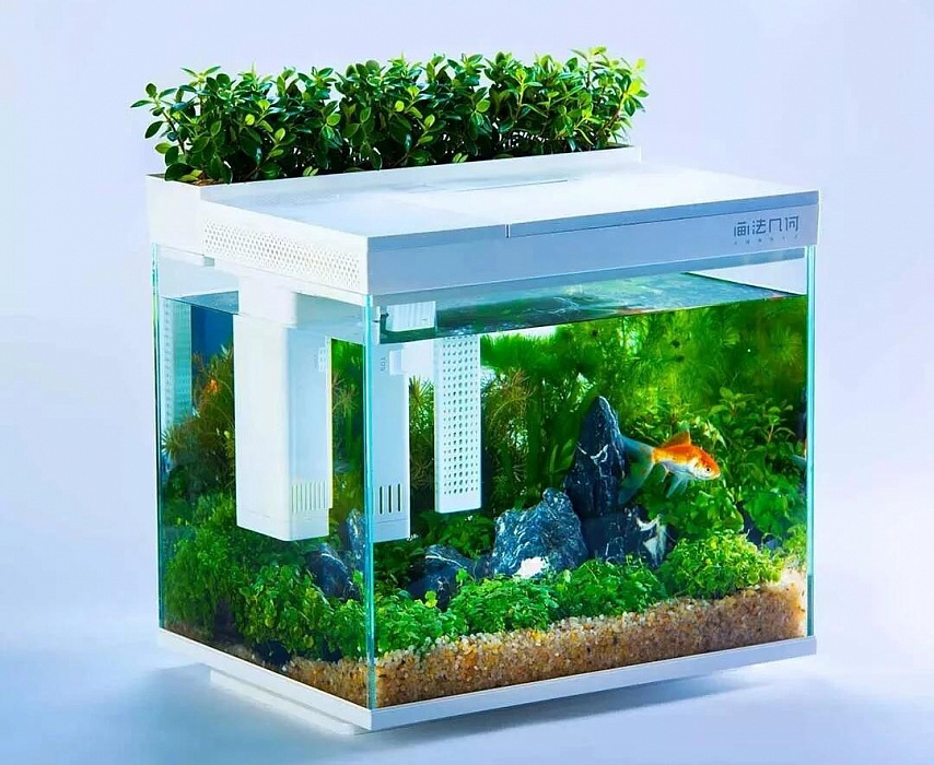 Аквариум Xiaomi Geometry AI Fish Tank Explorer Edition 15L с функцией выращивания растений (White) купить в интернет-магазине icover