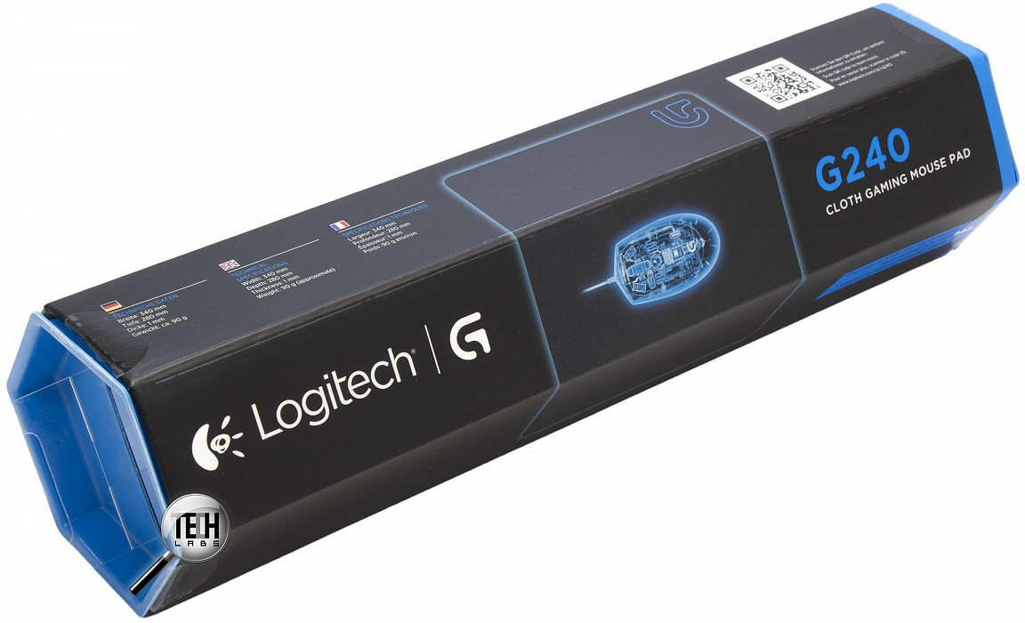 Коврик для мыши Logitech G240 Cloth Gaming 943-000044 (Black) купить в интернет-магазине icover