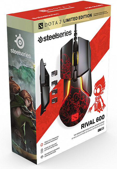 Игровая мышь Steelseries Rival 600 1158381 (Dota 2 Edition) купить в интернет-магазине icover