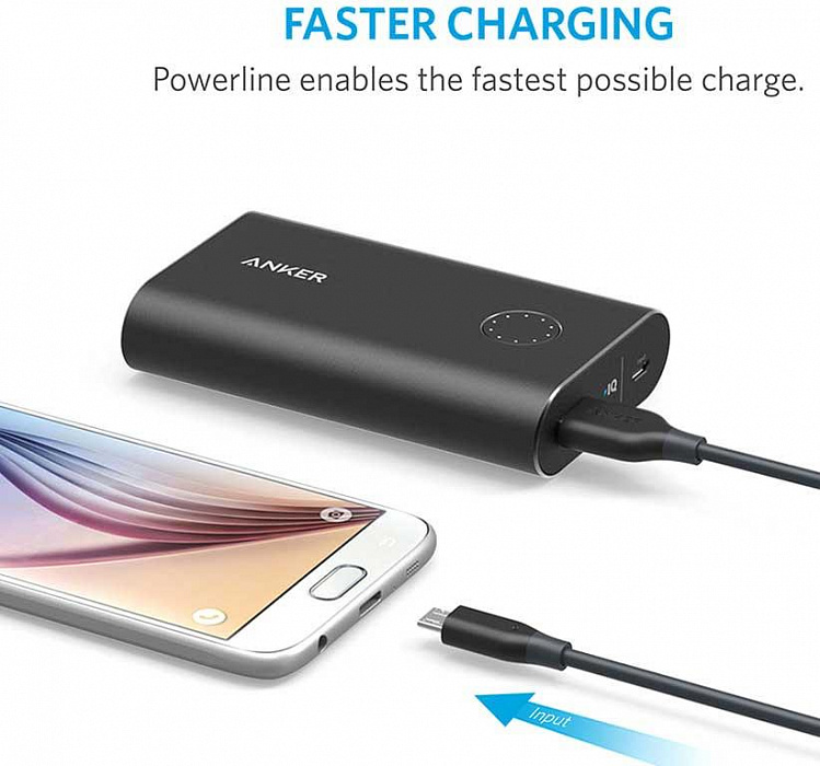 Кабель Anker PowerLine (A8132G11) USB-MicroUSB 0.9 м (Grey) купить в интернет-магазине icover