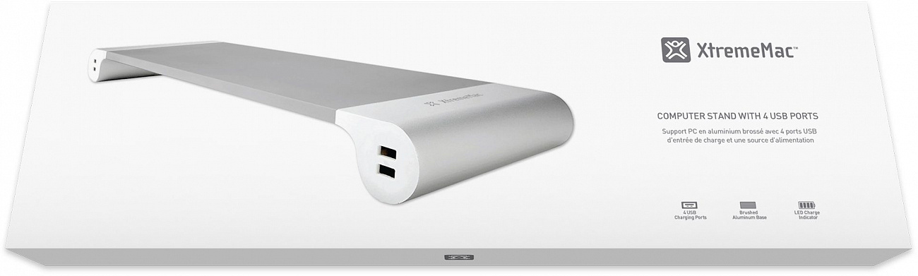 Подставка XtremeMac Computer Stand 4xUSB XM-STAND1-SLV (Silver) купить в интернет-магазине icover