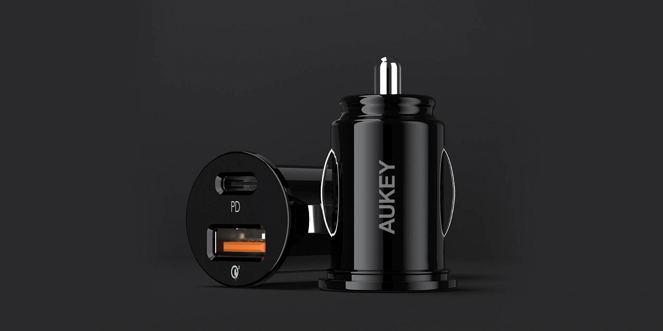 Автомобильная зарядка Aukey CC-Y11 (Black) купить в интернет-магазине icover