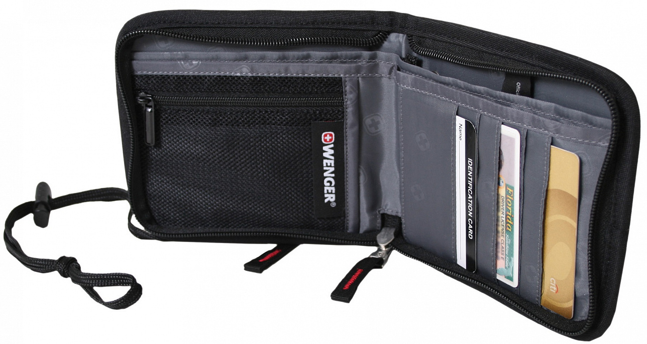 Wenger Neck Wallet (18312168) - кошелек на шею (Black) купить в интернет-магазине icover