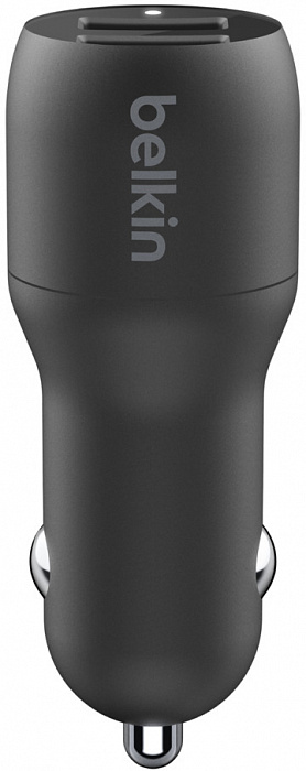 Автомобильное зарядное устройство Belkin Boost Up Dual USB-A 24W CCB001btBK (Black) купить в интернет-магазине icover