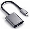 Переходник Satechi (ST-TCACAM) USB-C to USB-C/Mini-Jack (Space Grey) купить в интернет-магазине icover