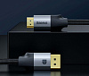 Кабель Baseus Enjoyment Series (CAKSX-I0G) DisplayPort/HDMI 2m (Dark Grey) купить в интернет-магазине icover