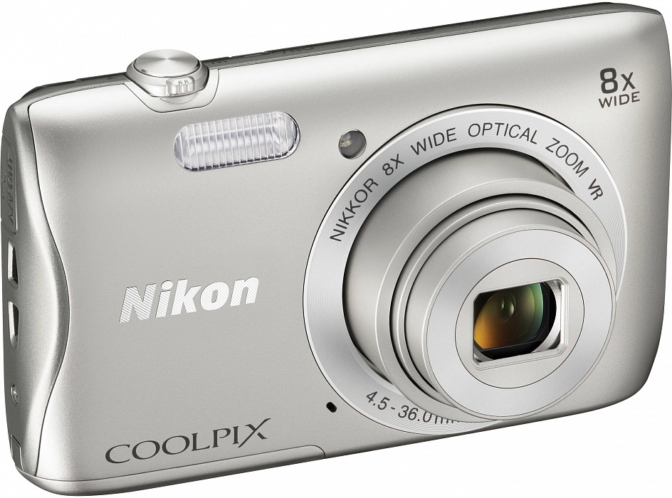 Фотоаппарат Nikon Coolpix S3700 (Silver) купить в интернет-магазине icover