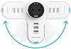 Сетевая зарядка RAVPower Rotate Plug 4-in-1 Mini Surge Protector RP-PC003W (White) купить в интернет-магазине icover
