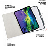 Чехол Pipetto Origami Pencil (P048-50-Q) для iPad Air 10.9 2020 (Dark Grey) купить в интернет-магазине icover