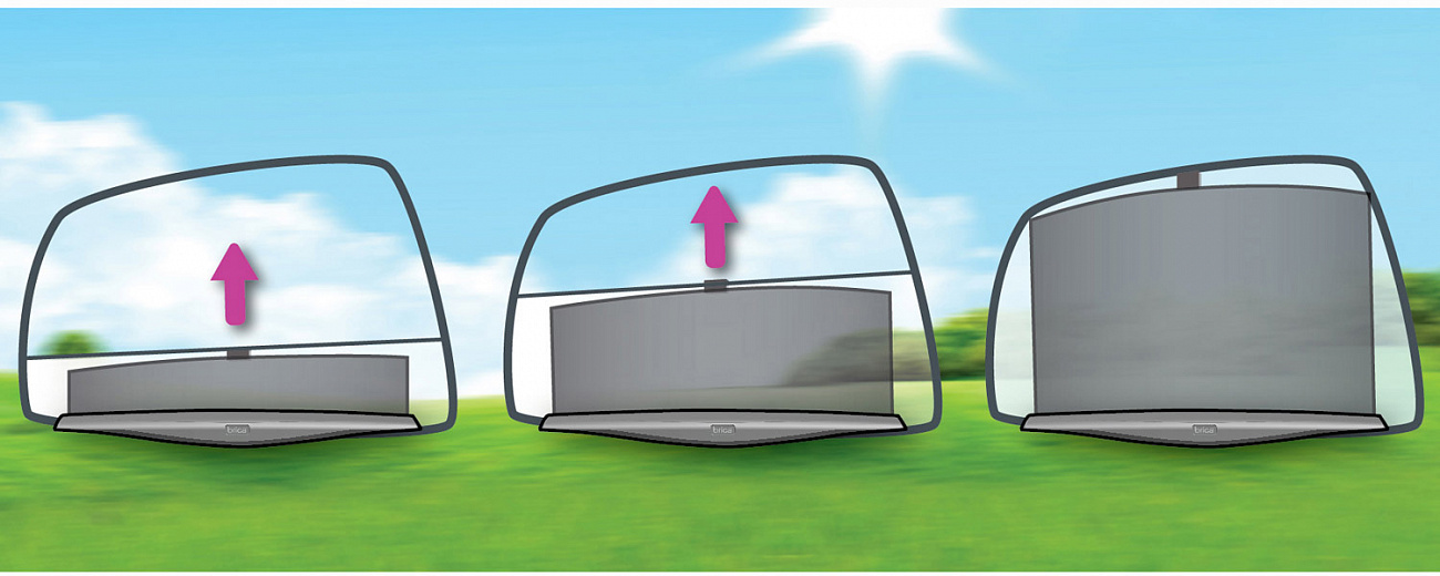 Munchkin Smart Shade (12034) - солнцезащитная рулонная шторка (Black) купить в интернет-магазине icover