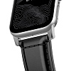 Ремешок Nomad Traditional Strap Shell Cordovan (NM1A48ST00) для Apple Watch Series SE/6/2/3/4 42/44 mm (Black/Silver) купить в интернет-магазине icover