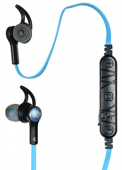 Bluetooth-наушники Digma BT-03 с микрофоном (Black/Blue) купить в интернет-магазине icover