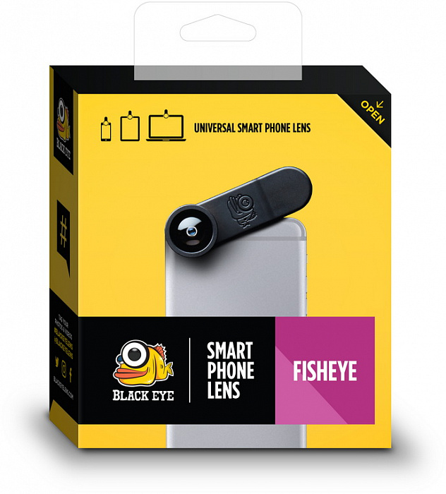 Объектив Black Eye Fisheye (FE002) для смартфона (Black) купить в интернет-магазине icover