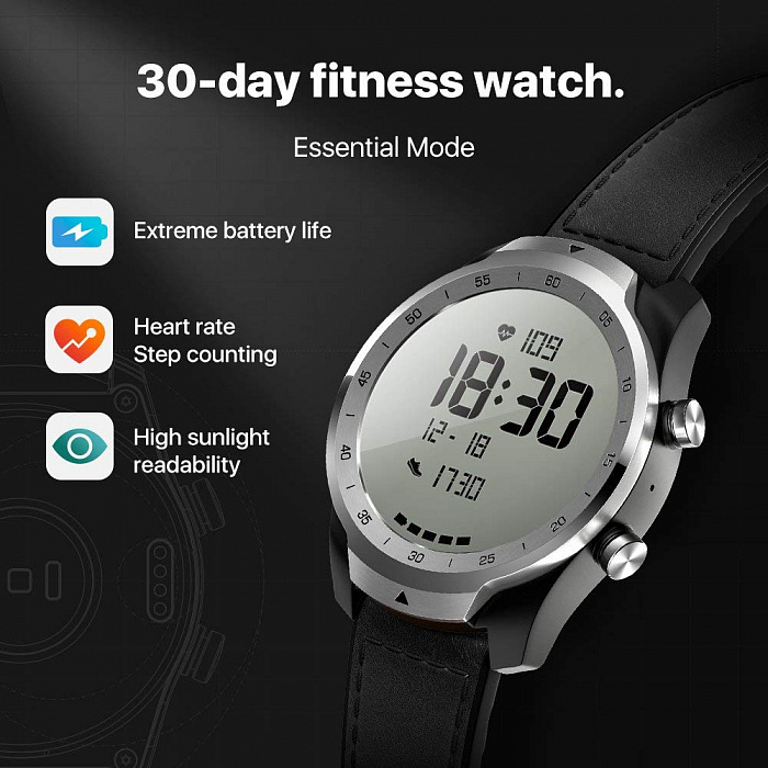 Умные часы Ticwatch Pro (Silver) купить в интернет-магазине icover