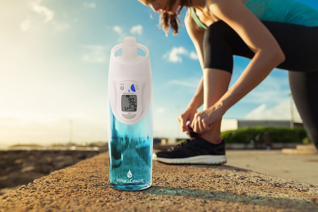 Умная бутылка HydraCoach Intelligent Bottle (Aqua Blue) купить в интернет-магазине icover