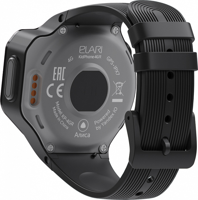 Детские умные часы Elari KidPhone 4GR (Black) купить в интернет-магазине icover