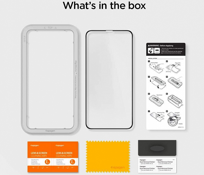 Защитное стекло Spigen GLAS.tR Align Master (AGL00098) для iPhone 11 Pro Max (Black) купить в интернет-магазине icover
