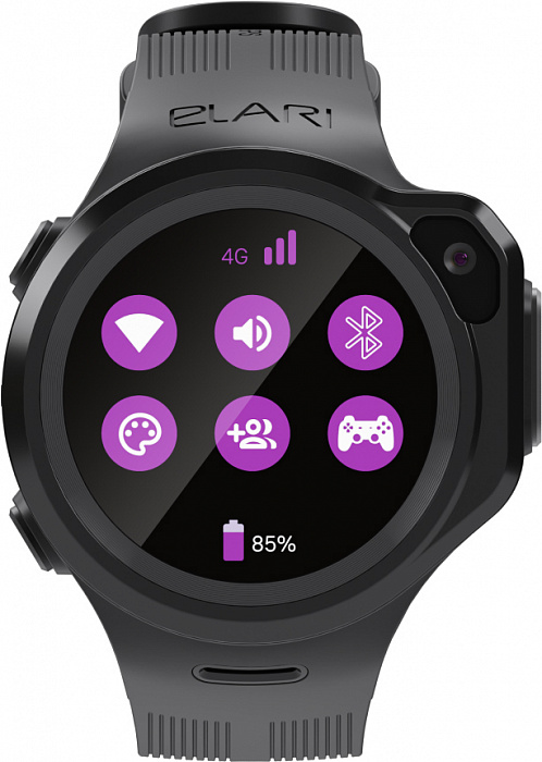 Детские умные часы Elari KidPhone 4GR (Black) купить в интернет-магазине icover
